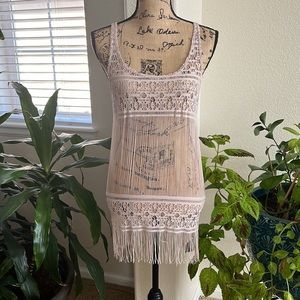 Bettinis Cover-Up Dress w/Fringe